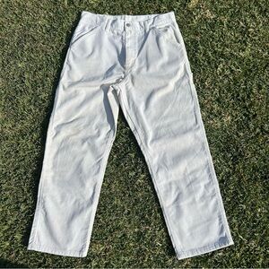 Carhartt wip single knee pants white corduroy